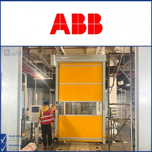 上海ABB工廠安裝西朗PVC快速卷簾門 、鋁合金卷簾門、平開門產品