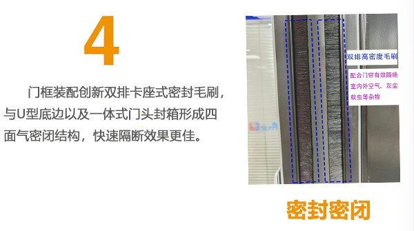 快速卷簾門毛刷密封