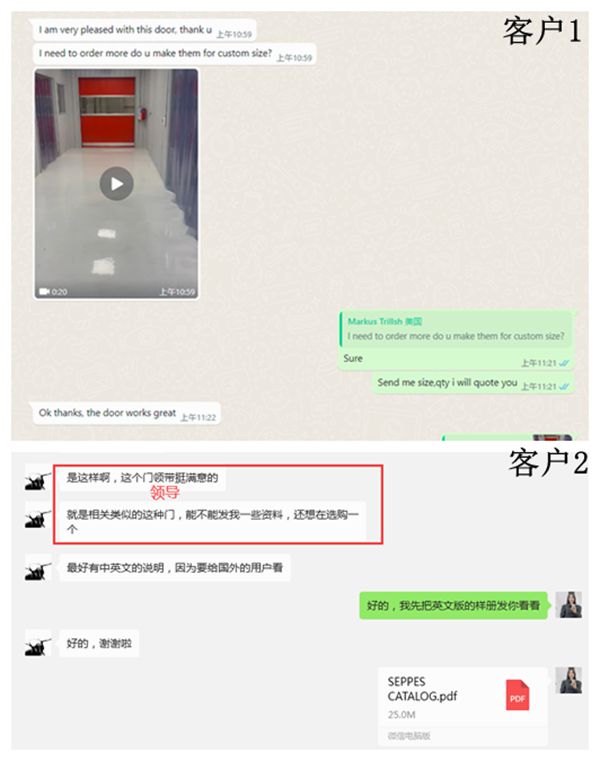 一些國外客戶反饋