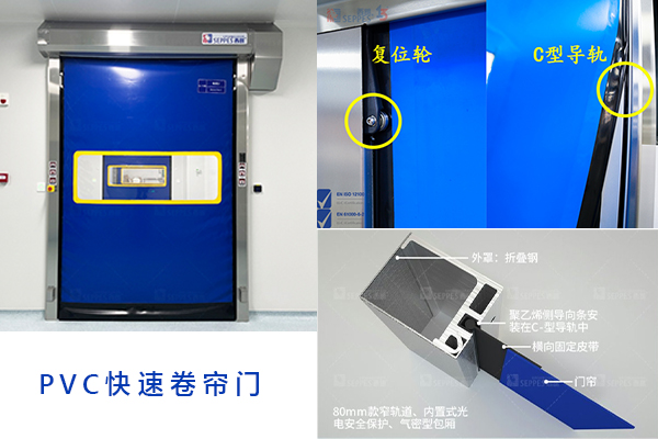 醫藥車間PVC快速卷簾門